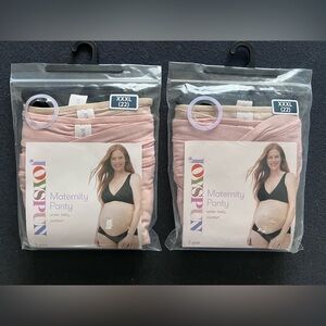 2 packs of Maternity Panty 3-Pack — Blush Pink Black XXXL (22) #C-12